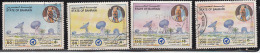 Bahrain Used 1994, Set Of 4,  Satellite Earth Station, Dish Antenna - Bahreïn (1965-...)