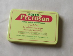 Boîte De Médicaments Métallique Ancienne. Pâtes PECTOSAN. - Boxes