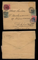 Brazil Brasil 1901 Uprated Wrapper To Germany MADRUGADA 250R Rate - Storia Postale
