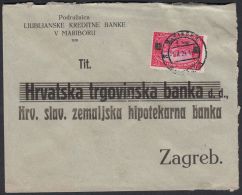 Yugoslavia 1924, Cover Maribor To Zagreb W./postmark Maribor - Storia Postale