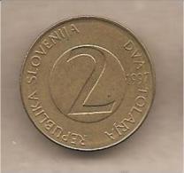 Slovenia - Moneta Circolata Da 2 Talleri Km5 - 1997 - Slovenia