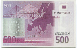 Carte Postale Représentant Un Billet De 500 Euros - Euro - Sonstige & Ohne Zuordnung