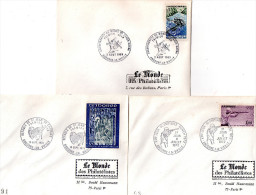 3  Timbres Sur Lettres De   Andorre Fr.. - Frankeermachines (EMA)