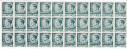 1945 Romania Roumanie Rumanien - King Michael High Value 8000 Lei , Full Sheet Of 30 Stamps As Scan Sc. 588 - Hojas Completas