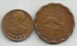 Ethiopia 1930  (?) 2 Coins - Aethiopien