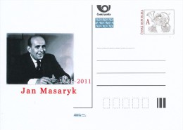 Czech Rep. / Postal Stat. (Pre2011/40) Jan Masaryk (1886-1948) Czech Diplomat And Politician, 125 Birth Anniversary - Postcards