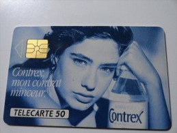 RARE : CONTREX  CONTRAT MINCEUR USED CARD ISSUE 1000EX - Privat