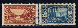 RL+ Libanon 1930 Mi 176 180 Landschaften - Used Stamps