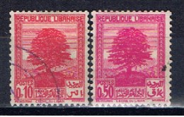 RL+ Libanon 1937 Mi 204 207 Zeder - Used Stamps