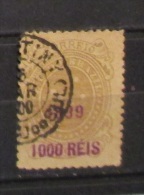 Brasile 1899 1000 Reis Overprint - Usados