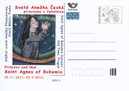 Czech Rep. / Postal Stat. (Pre2011/54) Saint Agnes Of Bohemia (1211-1282), Princess And Nun - Postcards