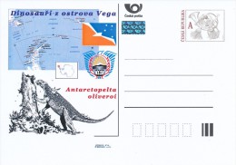 Czech Rep. / Postal Stat. (Pre2011/56) Dinosaurs From The Island Vega (1) Antarctopelta Oliveroi - Postcards