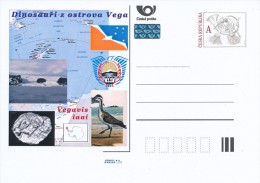 Czech Rep. / Postal Stat. (Pre2011/59) Dinosaurs From The Island Vega (4) Vegavis Iaai - Postcards