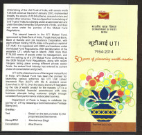 INDIA, 2014,  BROCHURE WITH INFORMATION,  UTI, Unit Trust Of India, - Cartas & Documentos