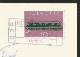 BERNER SPEICHER SBB-Bahnstempel KONOLFINGEN Umlad BE 1982 - Konolfingen