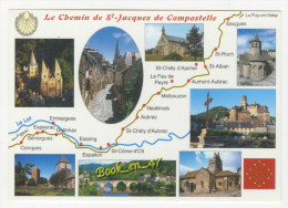 {36877} Le Chemin De Saint Jacques De Compostelle , Carte Et Multivues - Cartes Géographiques