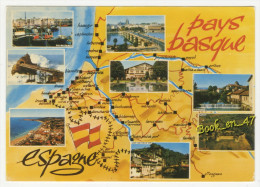 {36880} Pays Basque , Carte Et Multivues ; Saint Jean De Luz Biarritz Hendaye Mauléon Bayonne Cambo Saint Palais - Cartes Géographiques