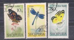 Albania 1966 Mi Nr 1048/50 With Gum.  Butterflies  (a1p4) - Albanië