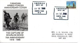 CANADA. Enveloppe Commémorative De 1988. The Capture Of Bourlon Wood. - 1. Weltkrieg