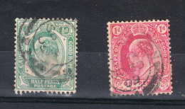 Capo Di Buona Speranza   -   1903/04.  Edoardo VII.   ½ P  Green  1 D Red.  Fine . - Cape Of Good Hope (1853-1904)