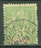 COLONIES - GABON 1904-07: YT 19, O - LIVRAISON GRATUITE A PARTIR DE 10 EUROS - Used Stamps