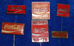 COCA COLA , LOT OF 6 DIFFERENT Ex YUGOSLAVIA PIN - Coca-Cola