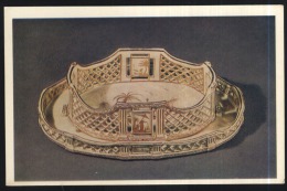 Biscuits Dish-porcelain With Overglaze Engraved-gold Decorations-Saint Peterburg-unused,perfect Shape - Cartes Porcelaine