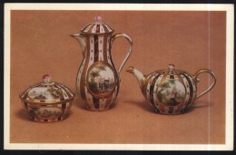 Tea-set-porcelain-with Overglaze Painted-gilded And Engraved Decoration-Saint Peterburg-unused,perfect Shape - Porcelaine