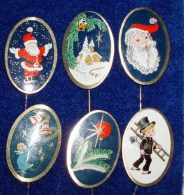 NICE LOT OF 6 DIFFERENT CHRISTMAS PIN - Natale