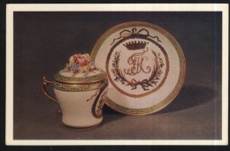 Cup And Saucer-imperial Porcelain Factory-saint Petersburg-unused,perfect Shape - Cartes Porcelaine