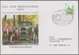 Allemagne 1991. Privatganzsache, Entier Postal Timbré Sur Commande. Sécurité Routière Près Des écoles - Accidents & Road Safety