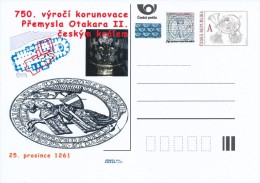 Czech Rep. / Postal Stat. (Pre2011/63) 750th Anniversary Of The Coronation Premysl Otakar II. Czech King (1261) - Postcards