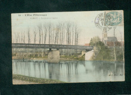 Cergy Pontoise (95) - Pont Et Eglise ( B.F. Paris Colorisée) - Cergy Pontoise