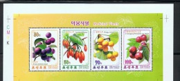 NORTH KOREA 2014 MEDICAL PLANTS STAMP STRIP - Medicinal Plants