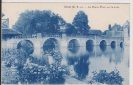 D28 - CLOYES - LE GRAND PONT SUR LE LOIR (TEINTE BLEUTEE) - état Voir Descriptif - Cloyes-sur-le-Loir