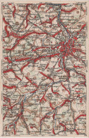 Litho AK Kartographische Wona Karte Blatt 873 Chemnitz Limbach Burgstädt Stollberg Thalheim Thum Einsiedel Neukirchen - Erlbach-Kirchberg