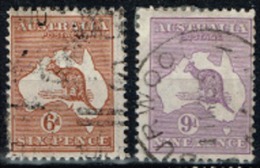 Australie - 1923 - N° 42 Et 43 Oblitérés, Filigrane II - Used Stamps