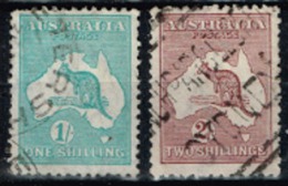 Australie - 1929 - N° 61 Et 62 Oblitérés, Filigrane V - Gebruikt