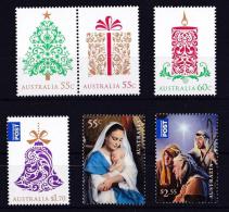 Australia 2013 Christmas Set Of 6 MNH - Mint Stamps