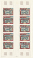 Feuille Complète  D'Andorre Français De 10 Timbres  Du  N° 305. - Unused Stamps