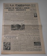 Le Parisien Libéré Du 15/16 Avril 1945 - Französisch