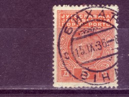 COAT OF ARMS-5 D-T II-PORTO-POSTMARK-BIHAČ-BOSNIA AND HERZEGOVINA-YUGOSLAVIA-1931 - Portomarken