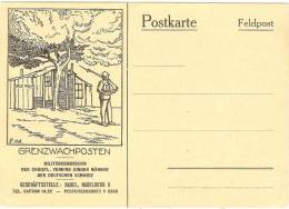 REF LANV2 - SUISSE POSTE MILITAIRE CARTE DE FRANCHISE NEUVE - Franchise