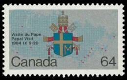 Canada (Scott No.1031 - Visite Papale / Papal Visit) [**] - Nuevos