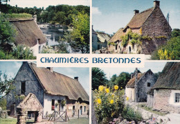 "CHAUMIERES BRETONNES" MULTIVUES 'DIL117) - Bretagne