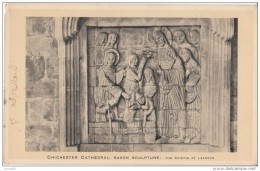 POSTCARD 1920 CA. CHICHESTER CATHEDRAL  -THE RAISING OF LAZARUS - Chichester