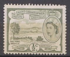 St Christopher-Nevis-Anguilla, 1954, SG 106a, Unused, No Gum - St.Christopher-Nevis & Anguilla (...-1980)