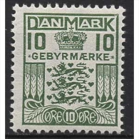 Dänemark V 15 Mit Falz Wappen Und Krone - Fiscale Zegels
