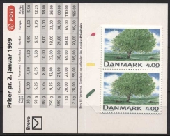 Dänemark 1999 Markenheftchen Einheimische Bäume 1199 MH Postfrisch (D14278) - Markenheftchen