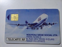 RARE : UTA COMPAGNIE D AVIATION USED CARD ISSUE 1300EX - Privat